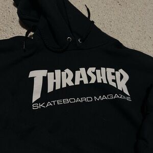 Thrasher Black and White Hoodie